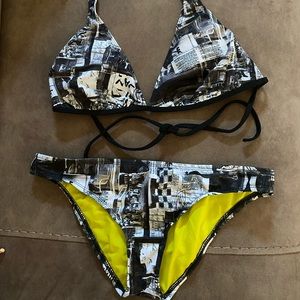 Hurley two piece swim suit